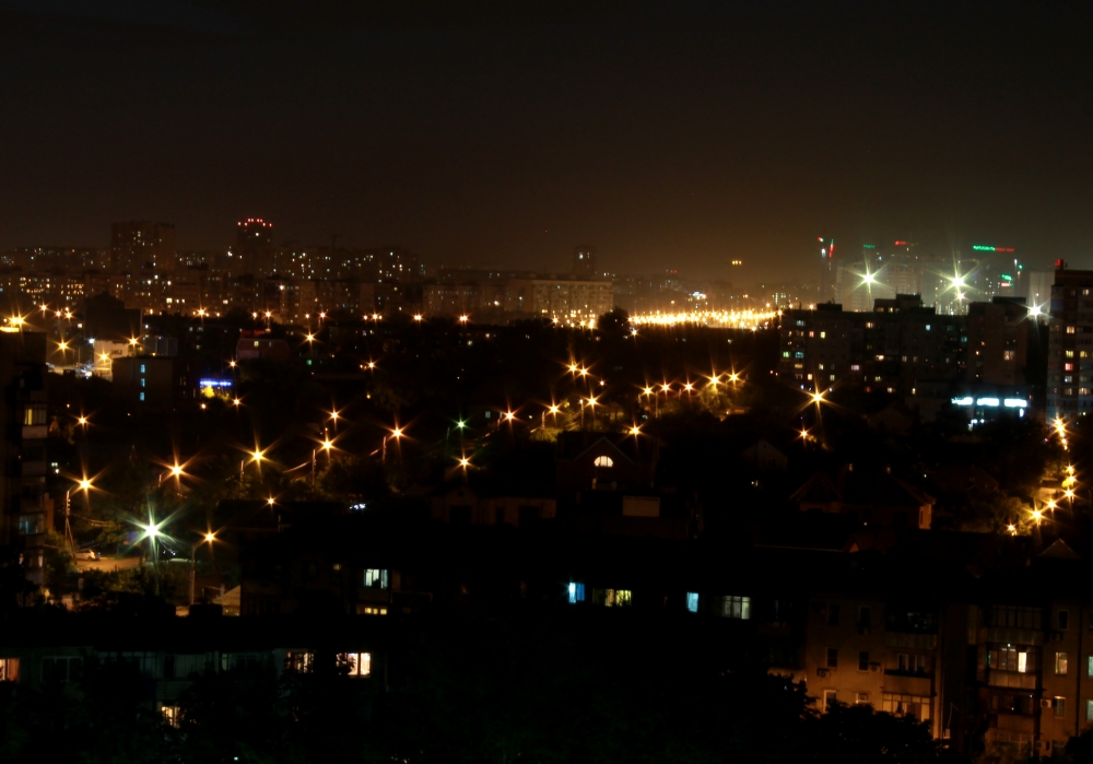 ночной город краснодар